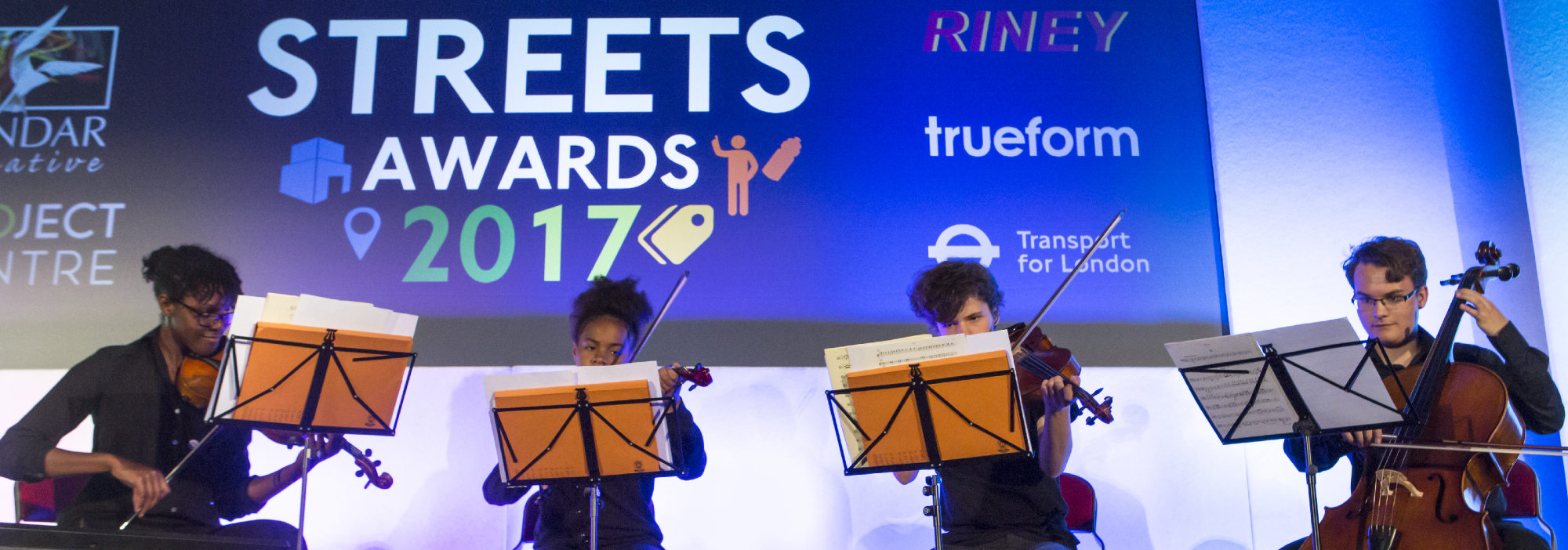 Quartet play at the Healthy Streets Awards