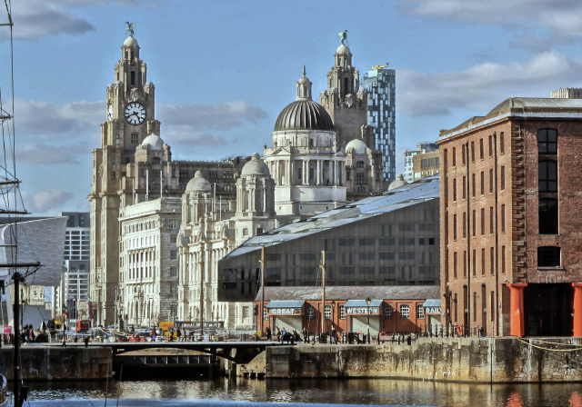 Liverpool Pier Head from Albert Dock