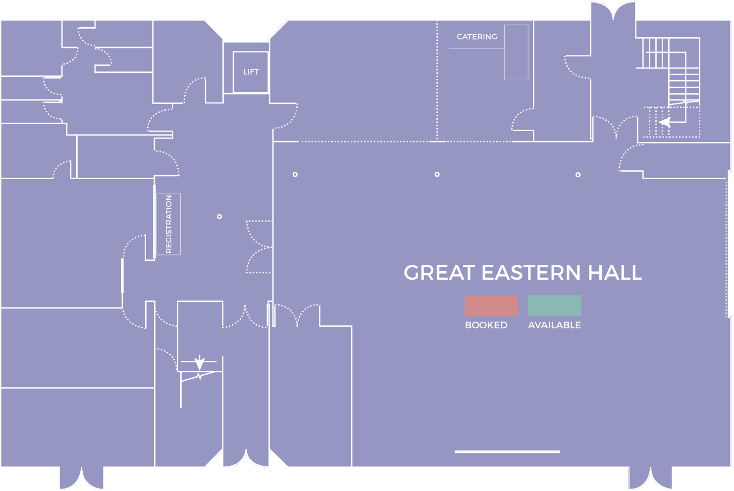 Great Eastern Hall floorplan